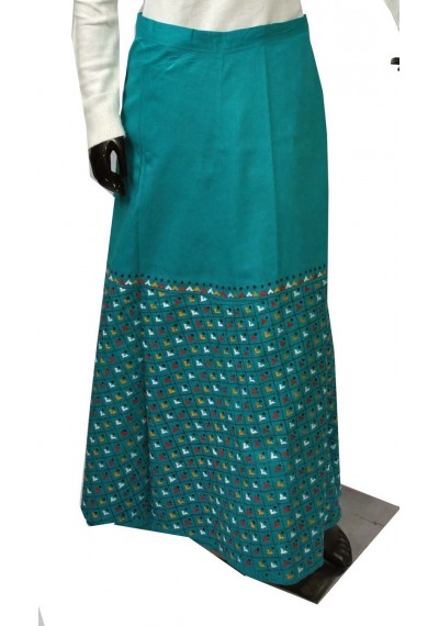 Turquoise Wraparound Skirt